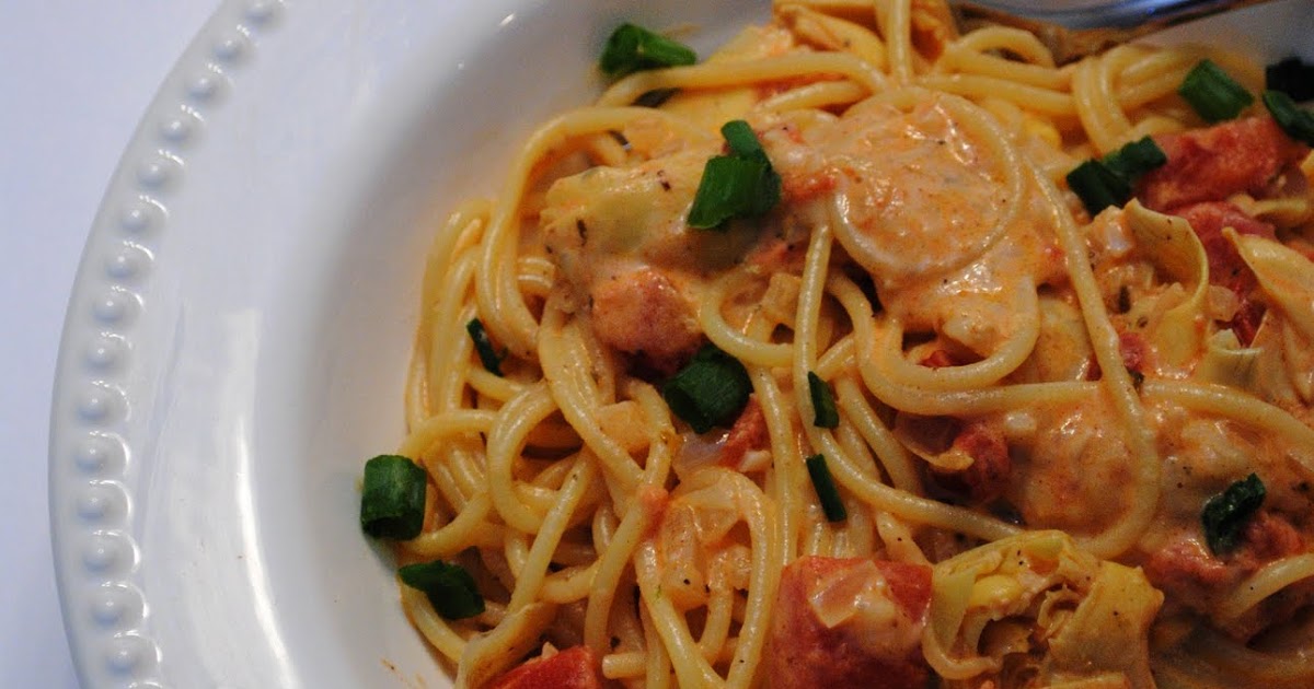 Mrs. D Loves to Eat! Spaghetti with Artichoke Hearts and Tomatoes